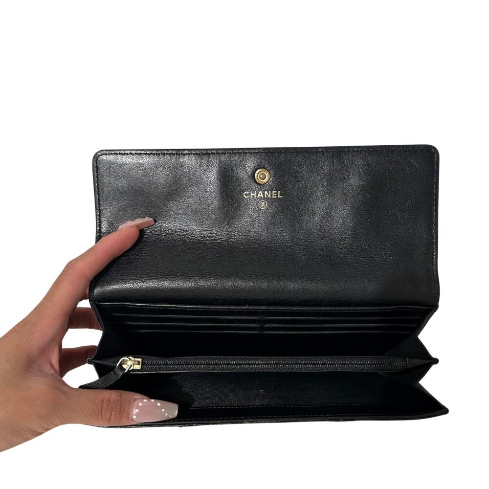 Chanel Python Leather Continental Wallet - Picture 3 of 4